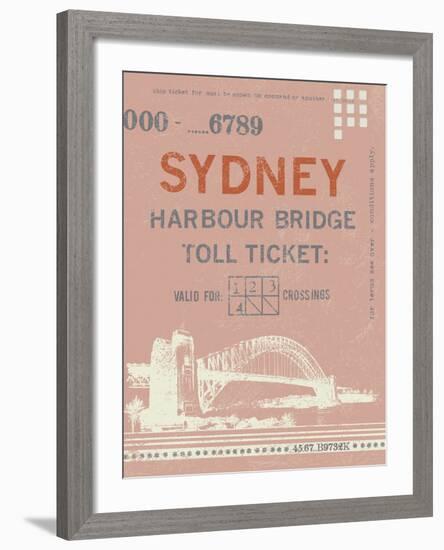 Ticket to Sydney-The Vintage Collection-Framed Giclee Print