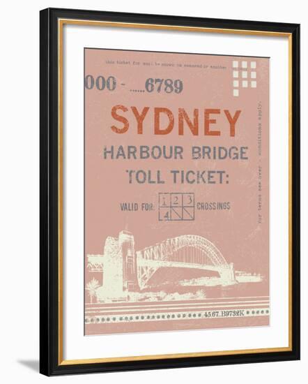 Ticket to Sydney-The Vintage Collection-Framed Giclee Print