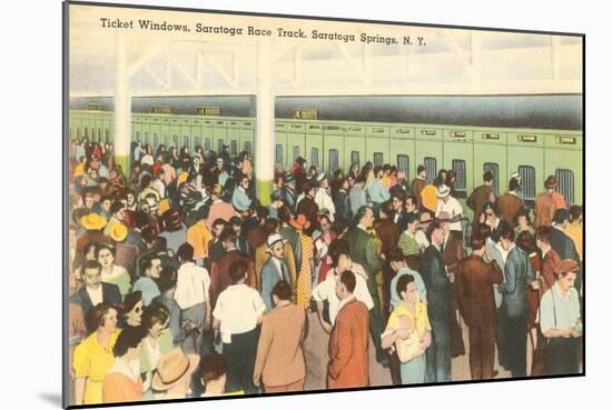 Ticket Windows, Saratoga Racetrack, New York-null-Mounted Art Print