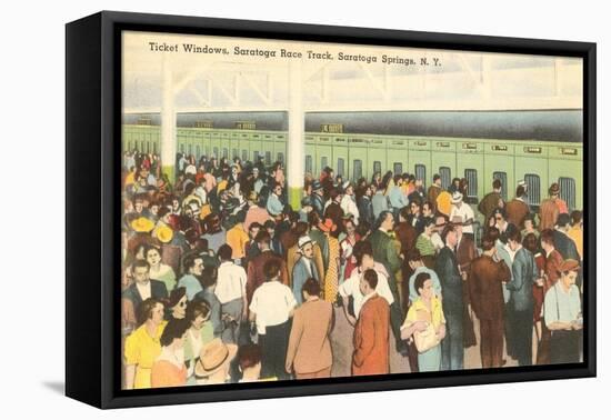 Ticket Windows, Saratoga Racetrack, New York-null-Framed Stretched Canvas