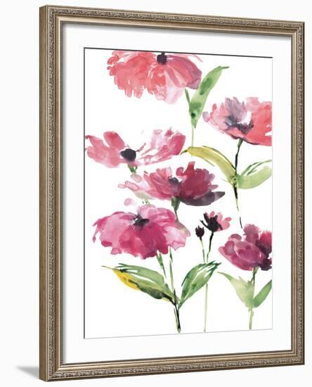 Tickled Pink Posies-Rebecca Meyers-Framed Art Print