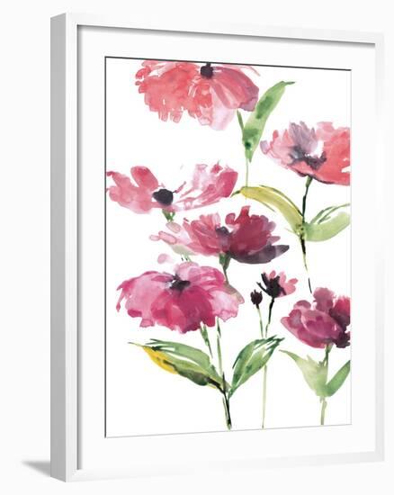 Tickled Pink Posies-Rebecca Meyers-Framed Art Print