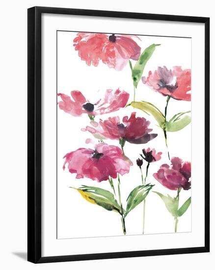 Tickled Pink Posies-Rebecca Meyers-Framed Art Print