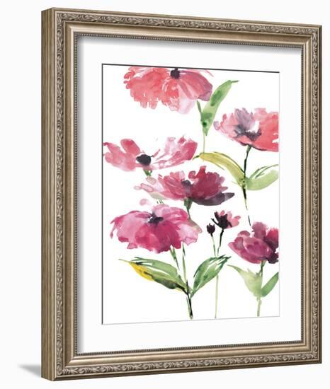 Tickled Pink Posies-Rebecca Meyers-Framed Art Print