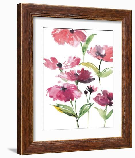 Tickled Pink Posies-Rebecca Meyers-Framed Art Print