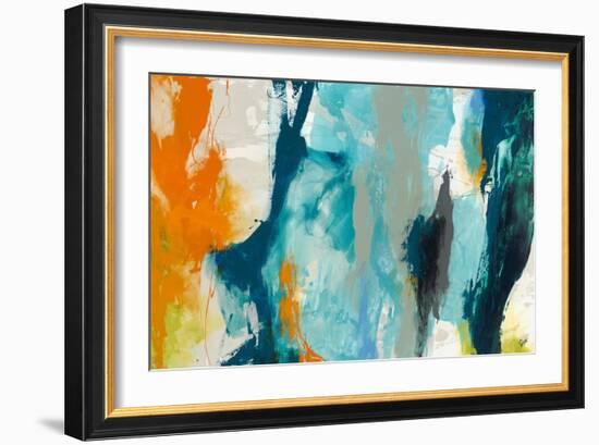 Tidal Abstract II-Sisa Jasper-Framed Art Print