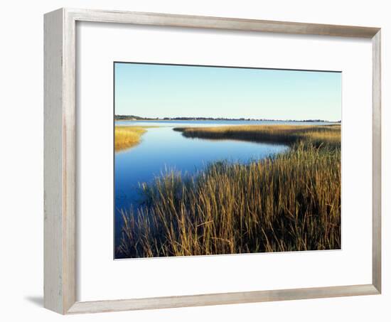 Tidal Creek Empties into Biddeford Pool, Anuszewski Property, Maine, USA-Jerry & Marcy Monkman-Framed Photographic Print