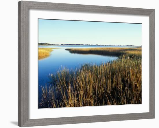 Tidal Creek Empties into Biddeford Pool, Anuszewski Property, Maine, USA-Jerry & Marcy Monkman-Framed Photographic Print