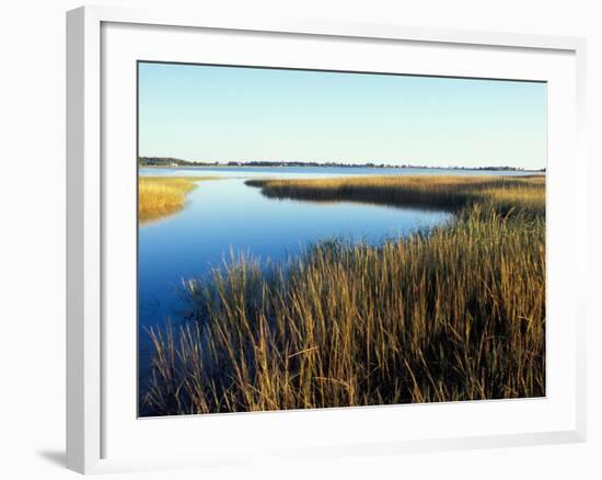 Tidal Creek Empties into Biddeford Pool, Anuszewski Property, Maine, USA-Jerry & Marcy Monkman-Framed Photographic Print