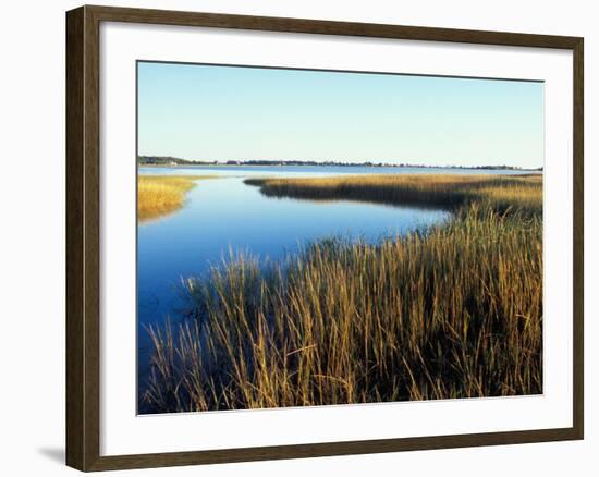 Tidal Creek Empties into Biddeford Pool, Anuszewski Property, Maine, USA-Jerry & Marcy Monkman-Framed Photographic Print