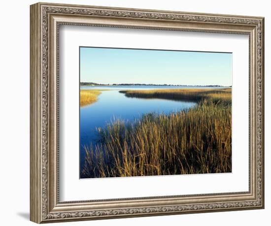 Tidal Creek Empties into Biddeford Pool, Anuszewski Property, Maine, USA-Jerry & Marcy Monkman-Framed Photographic Print