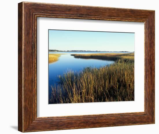 Tidal Creek Empties into Biddeford Pool, Anuszewski Property, Maine, USA-Jerry & Marcy Monkman-Framed Photographic Print