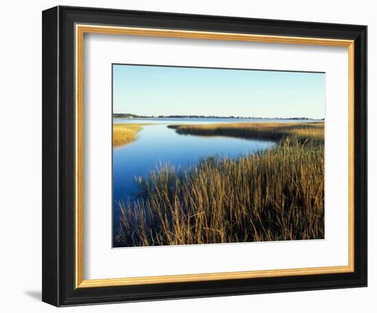 Tidal Creek Empties into Biddeford Pool, Anuszewski Property, Maine, USA-Jerry & Marcy Monkman-Framed Photographic Print