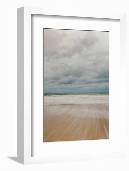 Tidal Motion on Carbis Bay Beach, St. Ives, Cornwall, England, United Kingdom, Europe-Mark Doherty-Framed Photographic Print
