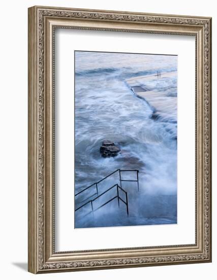 Tidal Outdoor Swimming Pool, Bude, Cornwall, England-Paul Harris-Framed Photographic Print