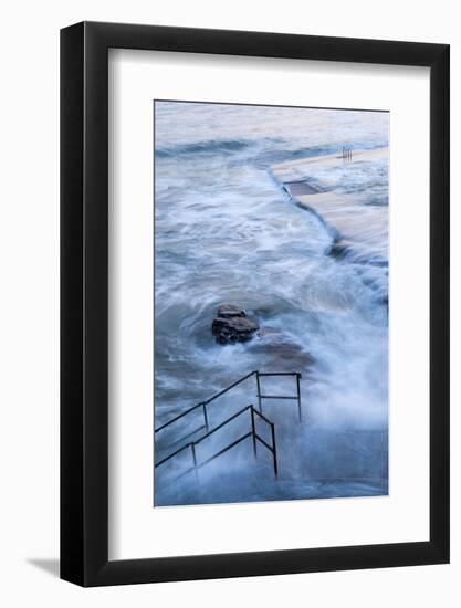 Tidal Outdoor Swimming Pool, Bude, Cornwall, England-Paul Harris-Framed Photographic Print