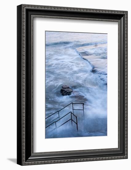 Tidal Outdoor Swimming Pool, Bude, Cornwall, England-Paul Harris-Framed Photographic Print