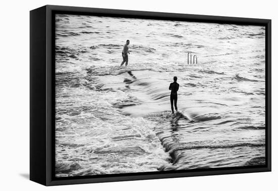 Tidal Outdoor Swimming Pool, Bude, Cornwall, England-Paul Harris-Framed Premier Image Canvas