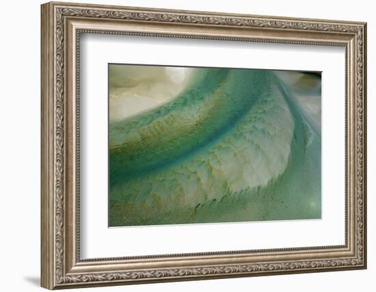 Tidal patterns, Hoopers Inlet, Otago Peninsula, Dunedin, South Island, New Zealand-David Wall-Framed Photographic Print