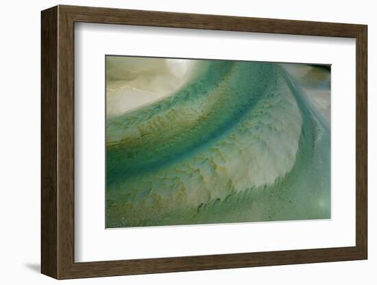 Tidal patterns, Hoopers Inlet, Otago Peninsula, Dunedin, South Island, New Zealand-David Wall-Framed Photographic Print