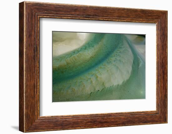 Tidal patterns, Hoopers Inlet, Otago Peninsula, Dunedin, South Island, New Zealand-David Wall-Framed Photographic Print