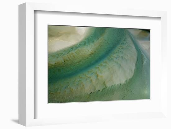 Tidal patterns, Hoopers Inlet, Otago Peninsula, Dunedin, South Island, New Zealand-David Wall-Framed Photographic Print