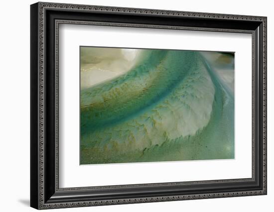 Tidal patterns, Hoopers Inlet, Otago Peninsula, Dunedin, South Island, New Zealand-David Wall-Framed Photographic Print