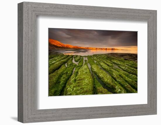 Tide going out, Peninsula Valdes, Argentina-Gabriel Rojo-Framed Photographic Print