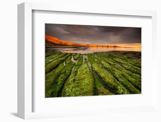 Tide going out, Peninsula Valdes, Argentina-Gabriel Rojo-Framed Photographic Print