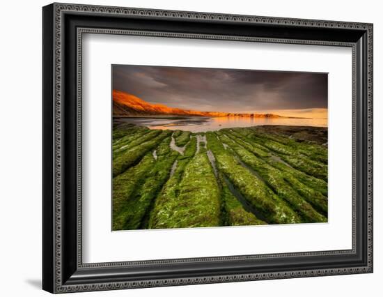 Tide going out, Peninsula Valdes, Argentina-Gabriel Rojo-Framed Photographic Print