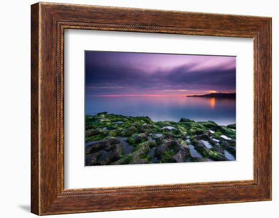 Tide going out, Peninsula Valdes, Argentina-Gabriel Rojo-Framed Photographic Print