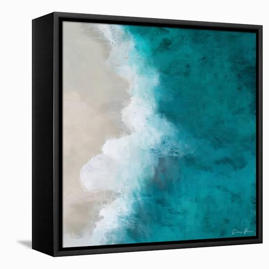 Tide-Denise Brown-Framed Stretched Canvas