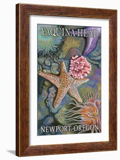 Tidepools - Yaquina Head - Newport, Oregon-Lantern Press-Framed Art Print