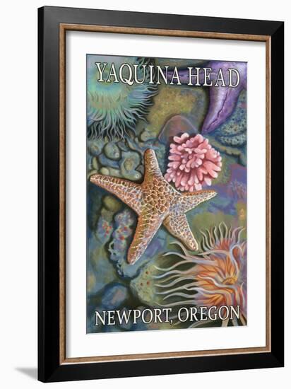 Tidepools - Yaquina Head - Newport, Oregon-Lantern Press-Framed Art Print
