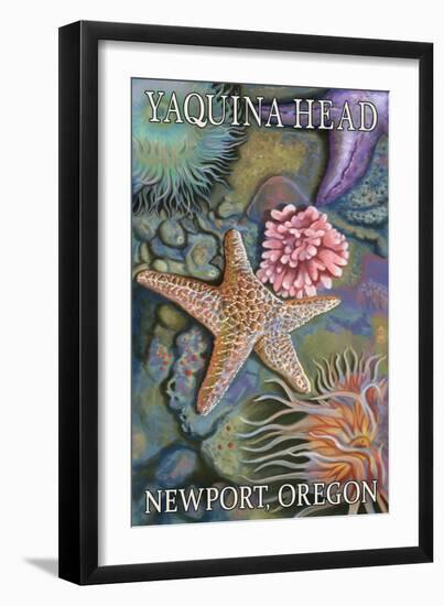 Tidepools - Yaquina Head - Newport, Oregon-Lantern Press-Framed Art Print