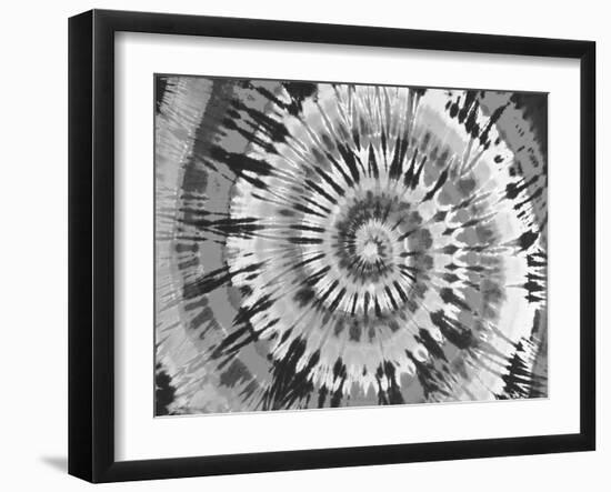 Tie Dye Black and White-Molly Kearns-Framed Art Print