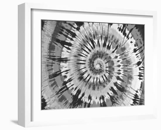 Tie Dye Black and White-Molly Kearns-Framed Art Print