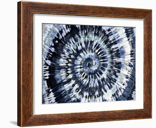 Tie Dye Indigo Blue-Molly Kearns-Framed Art Print