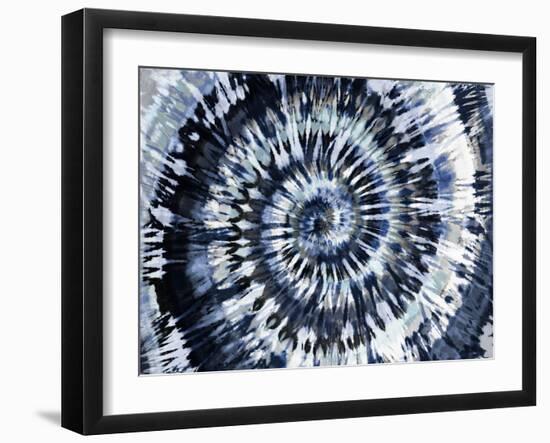 Tie Dye Indigo Blue-Molly Kearns-Framed Art Print