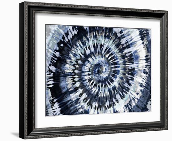 Tie Dye Indigo Blue-Molly Kearns-Framed Art Print