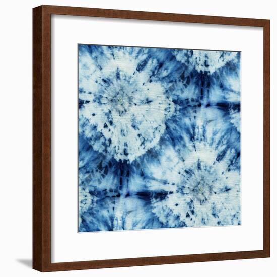 Tie-Dye of Indigo Color-Marina Zakharova-Framed Premium Giclee Print