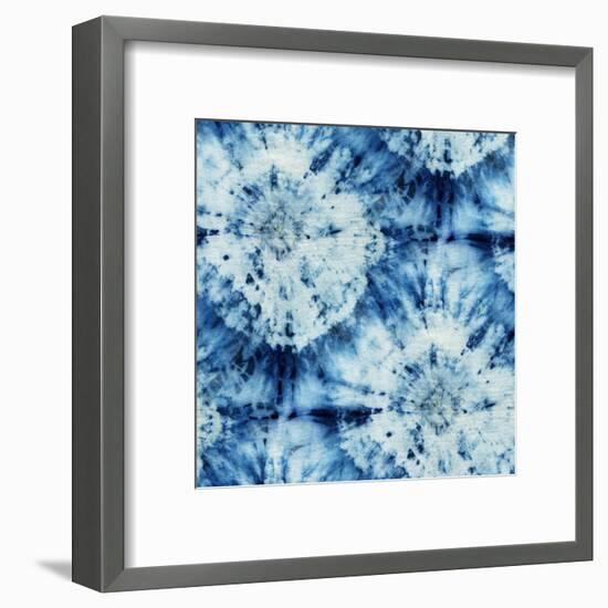 Tie-Dye of Indigo Color-Marina Zakharova-Framed Art Print