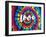 Tie Dye Rainbow Love I-Molly Kearns-Framed Art Print