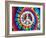 Tie Dye Rainbow Peace Sign II-Molly Kearns-Framed Art Print