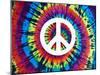 Tie Dye Rainbow Peace Sign-Molly Kearns-Mounted Art Print