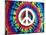 Tie Dye Rainbow Peace Sign-Molly Kearns-Mounted Art Print