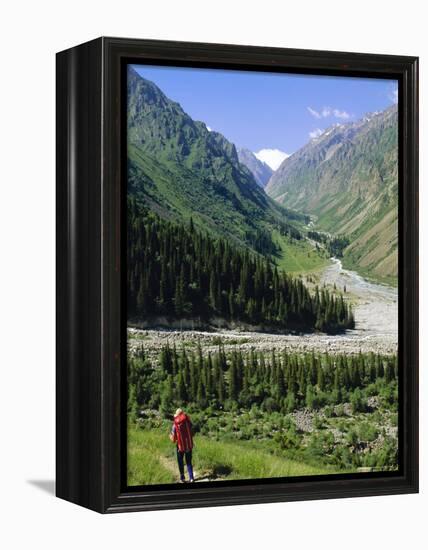 Tien Shan Mountains, Ala Archa Canyon, Kyrgyzstan, Central Asia-Upperhall Ltd-Framed Premier Image Canvas