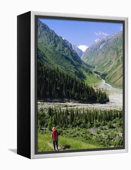 Tien Shan Mountains, Ala Archa Canyon, Kyrgyzstan, Central Asia-Upperhall Ltd-Framed Premier Image Canvas