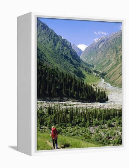 Tien Shan Mountains, Ala Archa Canyon, Kyrgyzstan, Central Asia-Upperhall Ltd-Framed Premier Image Canvas