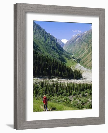 Tien Shan Mountains, Ala Archa Canyon, Kyrgyzstan, Central Asia-Upperhall Ltd-Framed Photographic Print